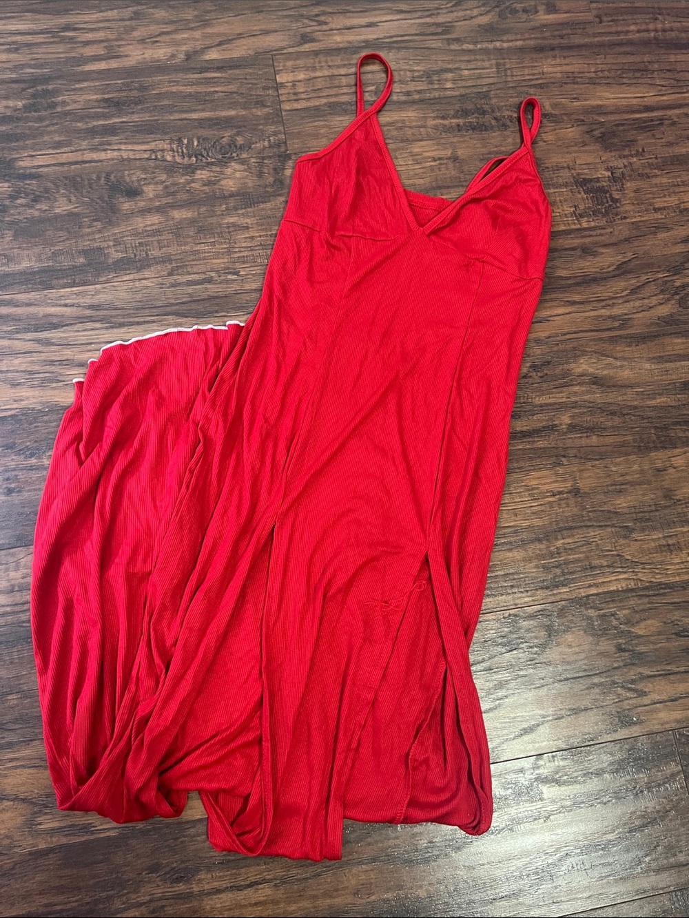 SHEIN Red Spaghetti Strap Maxi Dress